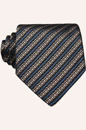 Ermenegildo Zegna Kravata béžová modrá bílá