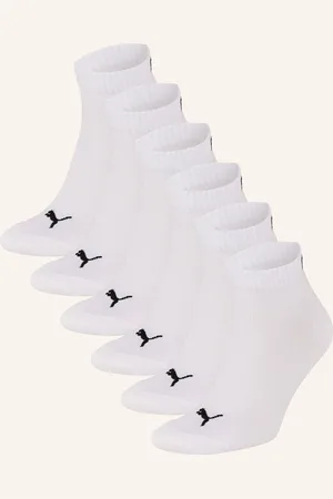 PUMA Ponožky Quarter Plain, 6 Párů V Balení