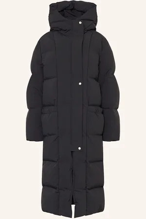 Jil Sander Péřový Kabát černá