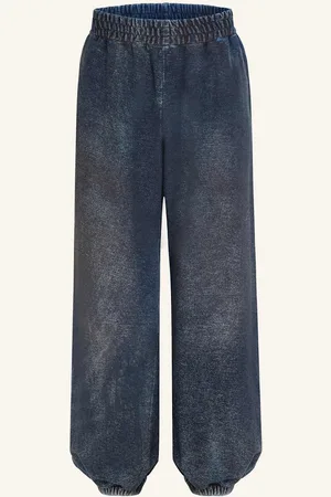 Palm Angels Kalhoty V Joggingovém Stylu tmavě modrá černá