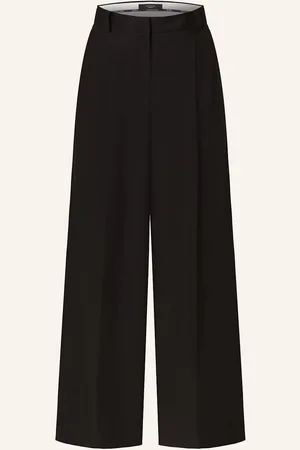 Max Mara Marlene Kalhoty Veliero Se Lnem černá