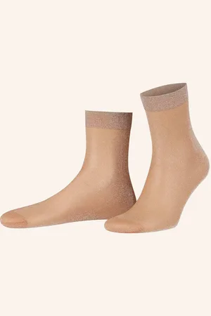 Wolford Punčochové Ponožky Shimmer stříbrná