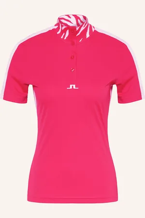 J Lindeberg Funkční Polokošile růžová bílá