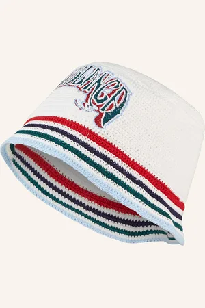 Casablanca Klobouk Bucket Hat bílá tmavě červená tmavě modrá