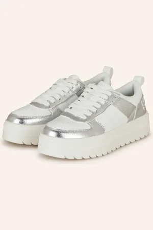 HUGO BOSS Sneakersy Lyssa bílá stříbrná