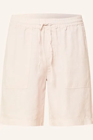 ECOALF Lněné Šortky Musy Regular Fit krémová