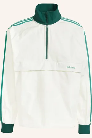 adidas Mikinový Troyer bílá zelená