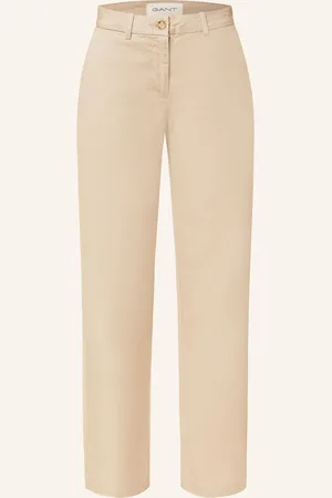 GANT Chino Kalhoty Regular Fit světle hnědá