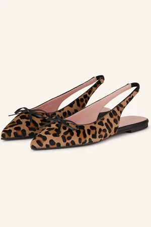 Pretty Ballerinas Sling Baleríny Murabi velbloudí černá béžová