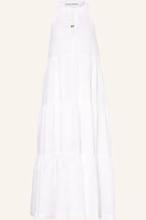 Heidi Klein Plážové Šaty White Bay Ze Lnu bílá