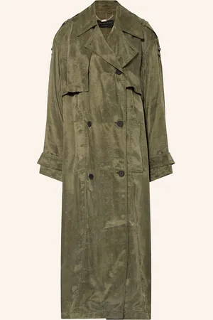 AllSaints Trenčkot Linnie tmavě zelená