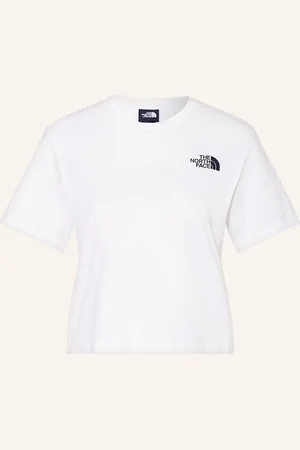 The North Face Tričko Simple Dome Cropped bílá černá