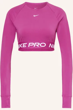 Nike Cropped Tričko S Dlouhým Rukávem Pro 365 Dri-Fit fuchsiová
