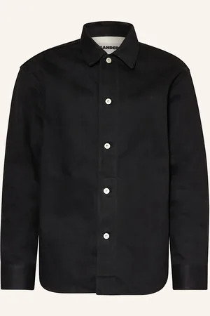 Jil Sander Svrchní Džínová Košile černá