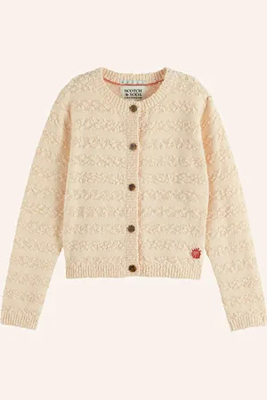 Scotch&Soda Pletený Kardigan tmavě oranžová