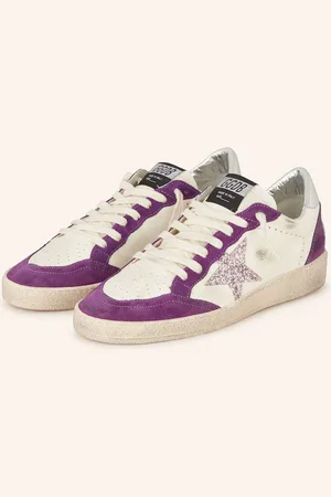 Golden Goose Sneakersy Ball Star S Flitry tmavě fialová krémová