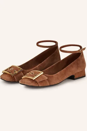 Jeffrey Campbell Baleríny Luckiest hnědá