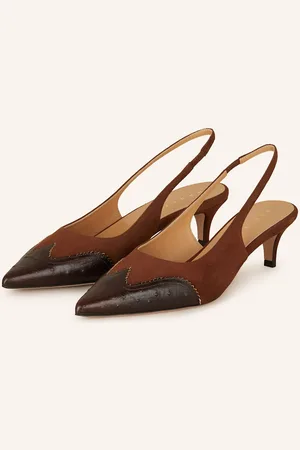 UNÜTZER Unützer Slingpumps S Otevřenou Patou hnědá tmavě hnědá