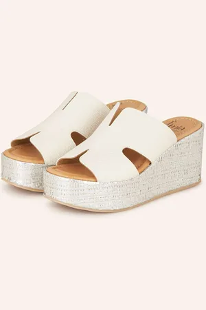 E mia Wedges Na Klínku krémová