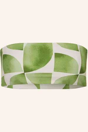 Seafolly Bandeau Horní Díl Bikin Sunray V Oboustranném Provedení světle zelená krémová