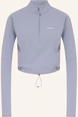 Salomon Běžecké Tričko Sense Aero Hybrid černošedá
