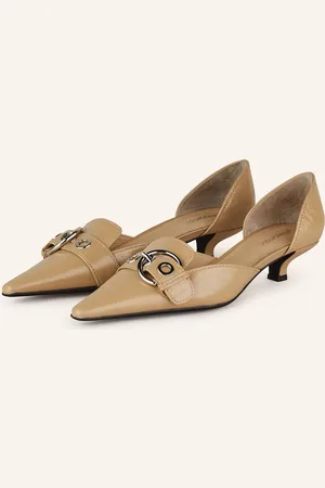 Jeffrey Campbell Lakované Lodičky Smooth béžová