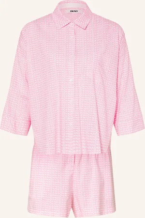 DKNY Pyžamo A New Era S 3 4 Rukávem světle růžová bílá