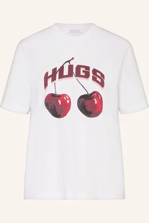 Mrs & HUGS Tričko bílá