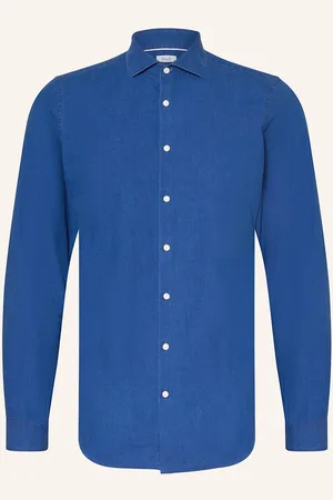 PAUL Košile Slim Fit V Džínovém Vzhledu tmavě modrá