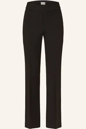 SEDUCTIVE Bootcut Kalhoty Nanou Z Žerzejového Materiálu černá