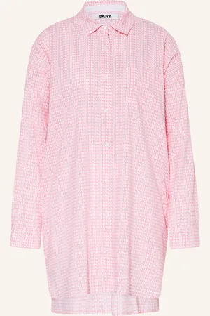 DKNY Noční Košile A New Era bílá lososová