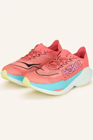 Hoka One One Běžecké Boty Mach x2 světle červená tyrkysová