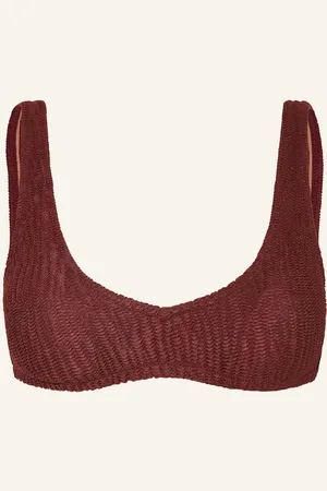 Oas Bustier Horní Díl Bikin Cherry Roccia tmavě červená