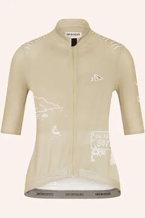 Cafe du Cycliste Café Du Cycliste Cyklistický Dres Eze světle zelená bílá