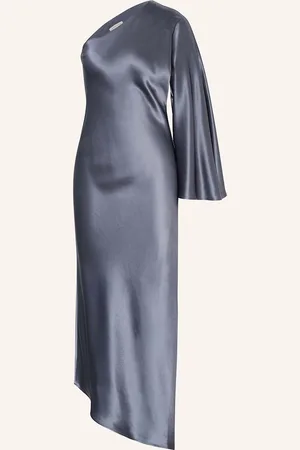 By Malene Birger One-Shoulder Šaty Avilas Ze Saténu modrá