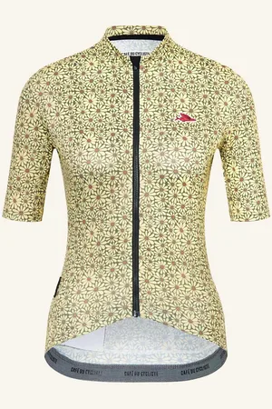 Cafe du Cycliste Café Du Cycliste Cyklistický Dres Fleurette zelená světle zelená