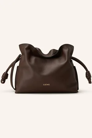 Loewe Kabelka Přes Rameno Flamenco tmavě hnědá
