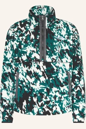 The North Face Bunda Midlayer Tfn Fleeski bílá zelená tmavě modrá