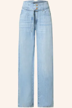 7 for all Mankind Wide Leg Džíny Se Lnem