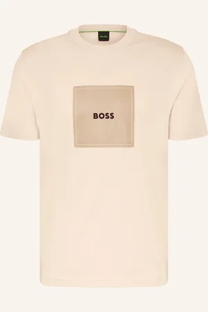 HUGO BOSS Tričko Logo béžová