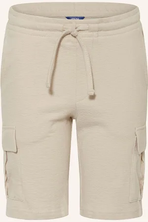 JACK & JONES Cargo Šortky Z Froté krémová