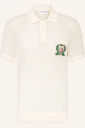Lacoste Úpletová Polokošile Z Piké Classic Fit režná