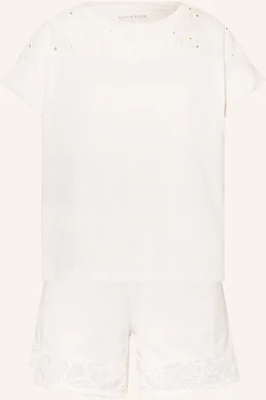 Schiesser Pyžamo Se Šortkami Casual Nightwear bílá