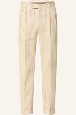 Windsor Oblekové Kalhoty Sapo Extra Slim Fit Se Lnem 275 light beige 275