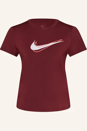 Nike Běžecké Tričko One Swoosh tmavě červená