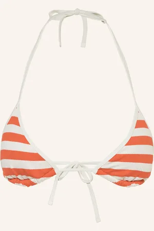 Tommy Hilfiger Trojúhelníkový Horní Díl Bikin oranžová bílá