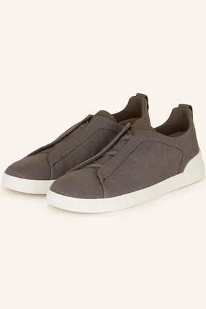 Ermenegildo Zegna Sneakersy Triple Stitch černošedá