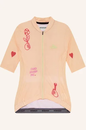 Cafe du Cycliste Café Du Cycliste Cyklistický Dres Angelina tmavě oranžová červená