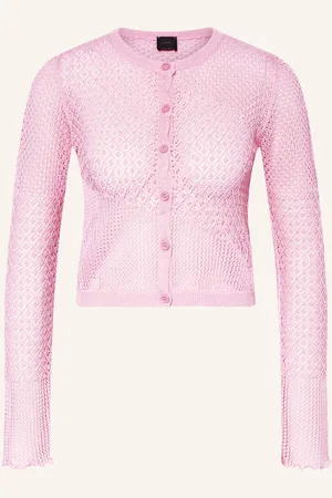 Pinko Cropped Pletený Kardigan Baitou růžová