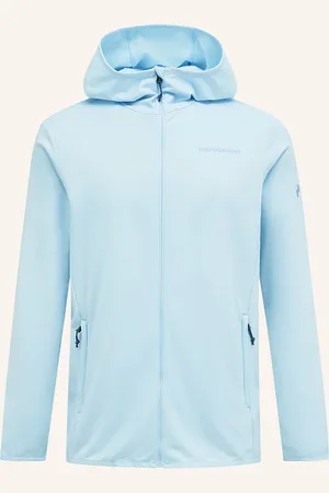 Peak Performance Bunda Midlayer Light Zip Hood tmavě modrá